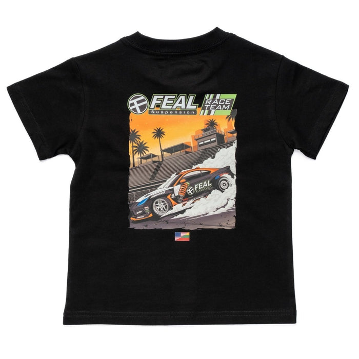 FEAL Suspension Race Team Official "Sunset Drift" Short Sleeve Shirt Black (All Sizes) - SM-3055-4 - Subimods.com