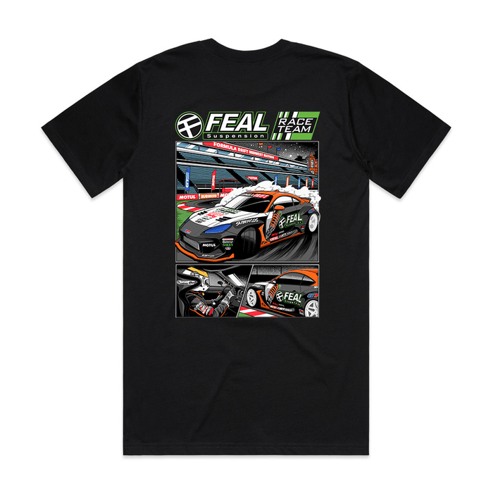 FEAL Suspension Race Team Official "Throwdown" Short Sleeve Shirt Black (All Sizes) - SM-3110-S - Subimods.com