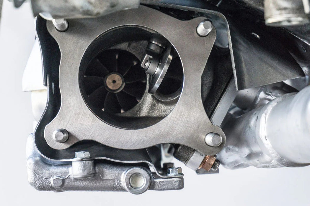 Forced Performance Blue XR Ball Bearing Turbo 58mm Cover w/ 10cm Hot side and Internal Wastegate 2015 - 2021 WRX - 2025275 - Subimods.com