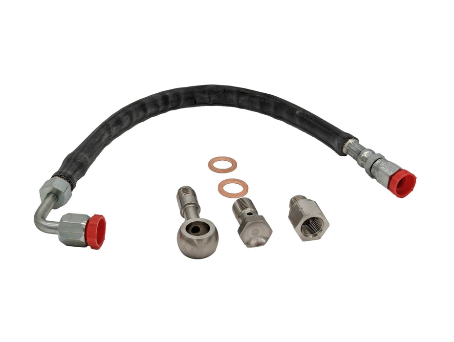 Forced Performance FA20 Oil Supply Line For Use w/ Blue L.O.P.E. Turbo 2015 - 2021 WRX - 3055105 - Subimods.com