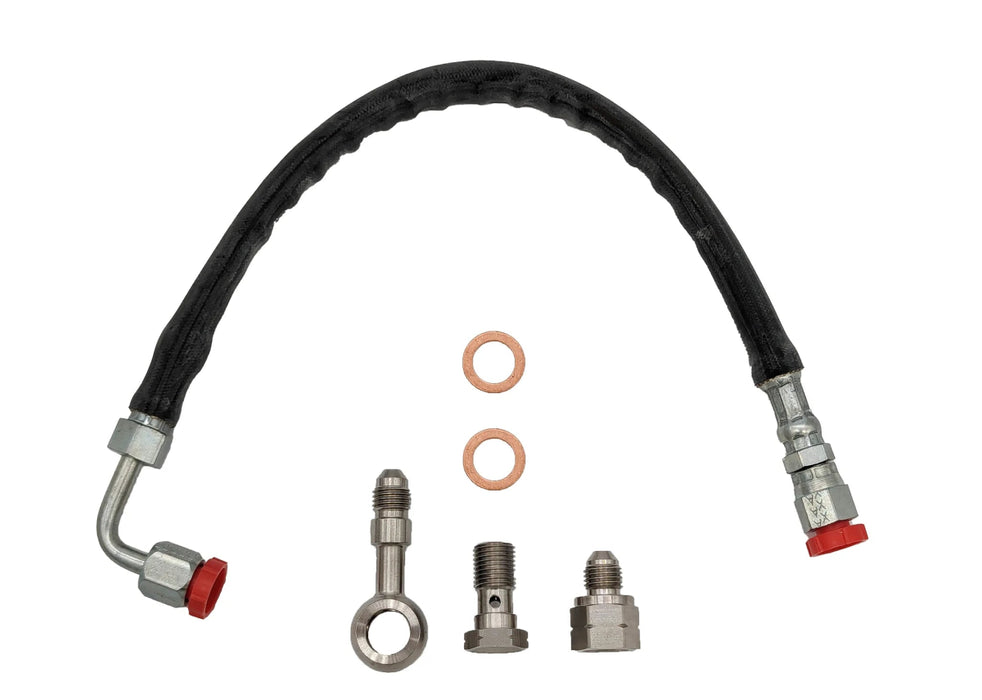 Forced Performance FA20 Oil Supply Line For Use w/ Blue L.O.P.E. Turbo 2015 - 2021 WRX - 3055105 - Subimods.com