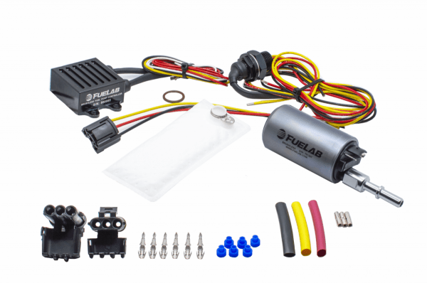 Fuelab 500lph In - Tank Brushless Fuel Pump with 5/16 SAE Outlet 72002 Controller 74101 Feed Thru Pre - Filter Wire Lead Harness - 25312 - Subimods.com
