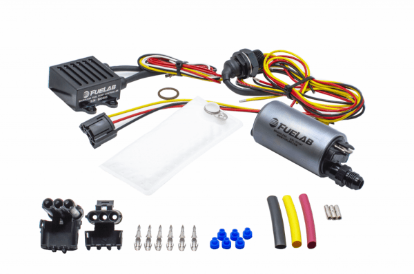 Fuelab 500lph In - Tank Brushless Fuel Pump with - 6AN Outlet 72002 Controller 74101 Feed Thru Pre - Filter Wire Lead Harness - 25311 - Subimods.com