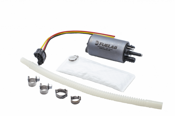 Fuelab 500lph In - Tank Brushless Fuel Pump with 9mm Barb and 6mm Barb Siphon - 49614 - Subimods.com