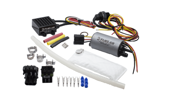 Fuelab 500lph In - Tank Brushless Fuel Pump with 9mm Barb and 6mm Barb Siphon 72002 Controller 74101 Feed Thru Pre - Filter Wire Lead Harness - 25314 - Subimods.com