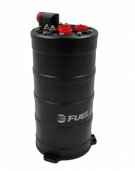 Fuelab Dual 340lph E85 Pump Fuel Surge Tank System 290mm Tall - 60712 - Subimods.com