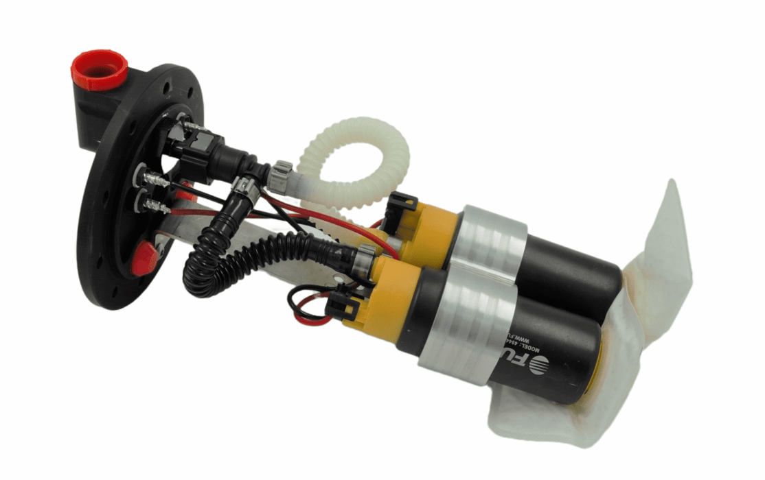 Fuelab Dual 340lph E85 Pump Fuel Surge Tank System 290mm Tall - 60712 - Subimods.com