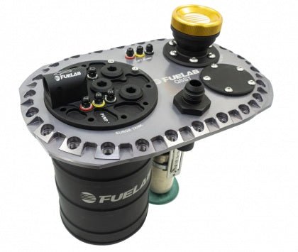 Fuelab Fuelab Quick Service Surge Tank w/Bosch Lift Pump & Dual 500LPH Brushed Pumps w/Controller - Titanium - 62712-3 - Subimods.com