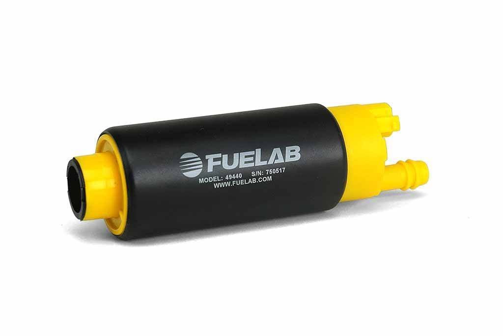 Fuelab High Output In Tank Electric Fuel Pump 340LPH Inlet In - Line From Outlet - 49442 - Subimods.com