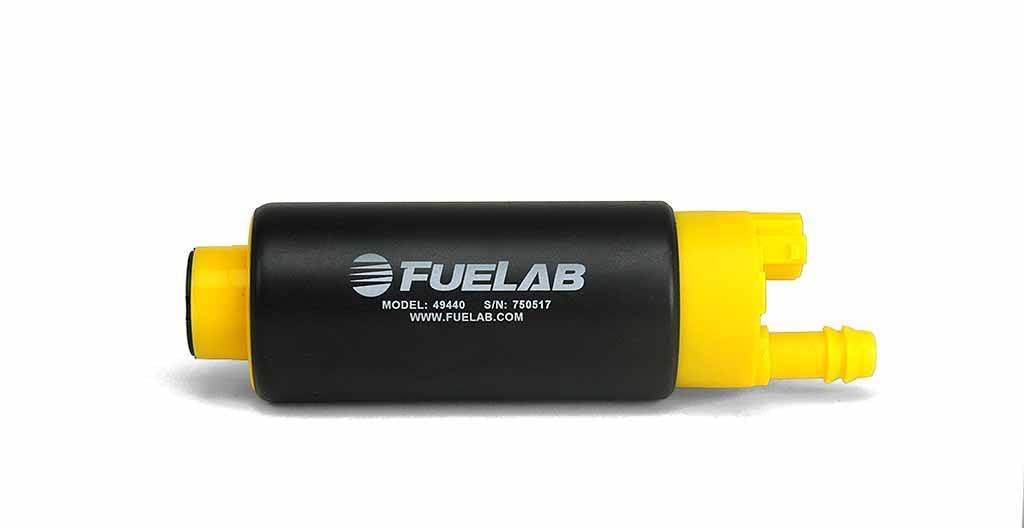 Fuelab High Output In Tank Electric Fuel Pump 340LPH Inlet Offset From Outlet - 49441 - Subimods.com