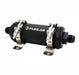 Fuelab PRO Series Extreme Flow In - Line Fuel Filter 10GPM - 10AN Inlet/10AN Outlet 6 Micron Fiberglass Element Matte Black - 86833 - Subimods.com