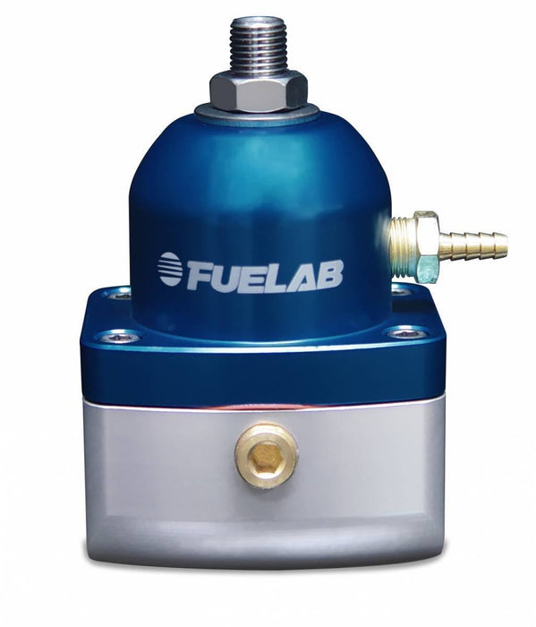Fuelab Universal EFI Adjustable Fuel Pressure Regulator 25 - 90 psi (2) - 10AN Inlets (1) - 6AN Return Blue - 51501-3 - Subimods.com