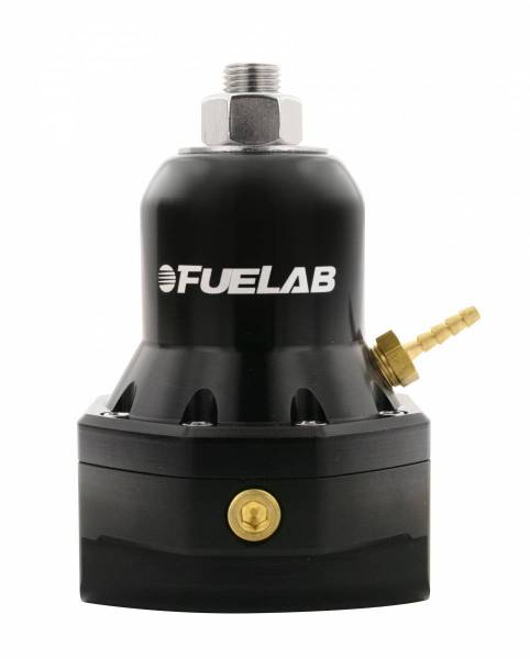 Fuelab Universal EFI Adjustable Fuel Pressure Regulator 40 - 80 psi 2 - 10AN Inlets 1 - 10AN Return MAX FLOW BYPASS Black - 56504-1 - Subimods.com