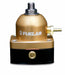 Fuelab Universal EFI Adjustable Mini Fuel Pressure Regulator 25 - 90 psi 2 - 6AN Inlets 1 - 6AN Return Gold - 53501-5 - Subimods.com