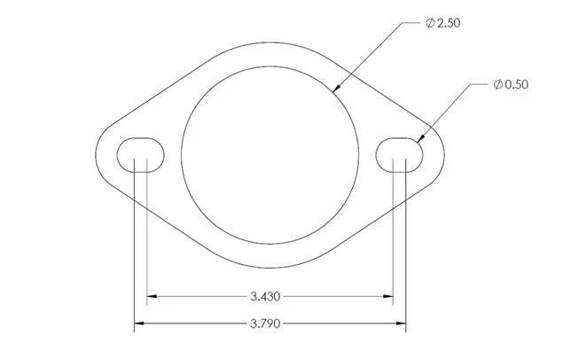 GrimmSpeed 2-Bolt 2.25"/2.5" Gasket 2013-2024 BRZ / 2013-2016 FRS / 2017-2021 GT86 2022-2024 GR86