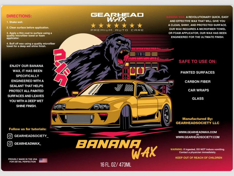 Gearhead Wax Banana Wax - GHW - 1001 - Subimods.com