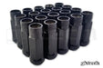 GKTECH Black Open Ended Lug Nuts Pack of 20 12X1.25 - M125-BLCK - Subimods.com