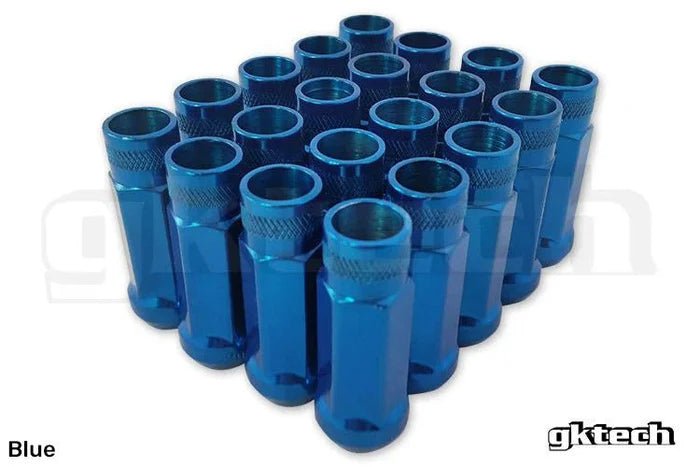 GKTECH Blue Open Ended Lug Nuts Pack of 20 12X1.25 - M125-BLUE - Subimods.com