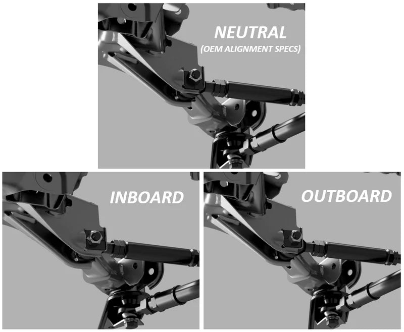 GKTECH Fixed Adjustment Eccentric Toe Lockout Kit 2013-2024 BRZ / 2013-2016 FRS / 2017-2021 86 / 2022-2024 GR86 - GT86-BOLT - Subimods.com