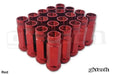 GKTECH Red Open Ended Lug Nuts Pack of 20 12X1.25 - M125-REDX - Subimods.com