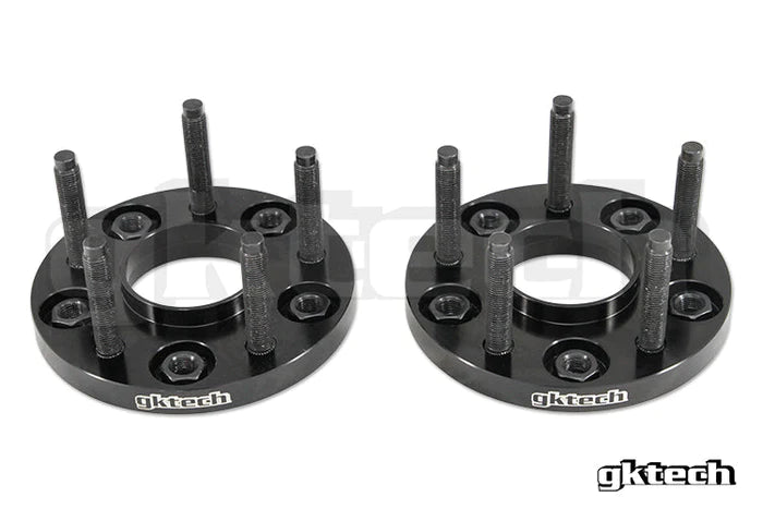 GKTECH Wheel Adapter Pair Black 15mm / 5x100 to 5x114 - CNV2-15MM - Subimods.com