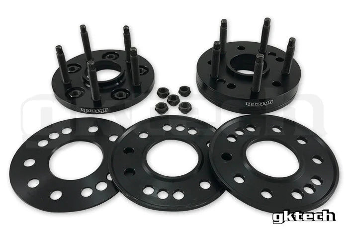 GKTECH Wheel Spacer Pair Black 15-30mm / 5x100 - spcr-5100 - Subimods.com
