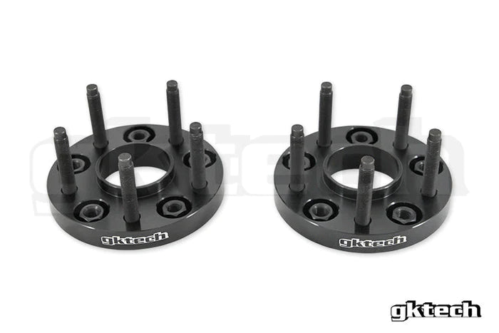 GKTECH Wheel Spacer Pair Black 20mm / 5x100 - 5100-20mm - Subimods.com