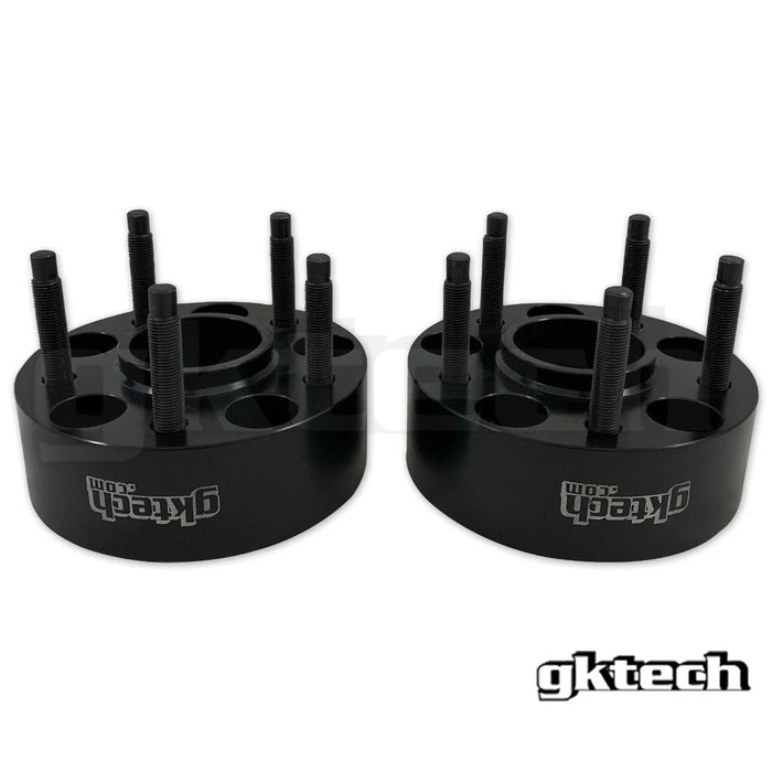 GKTECH Wheel Spacer Pair Black 50mm / 5x100 - 5100-50mm - Subimods.com