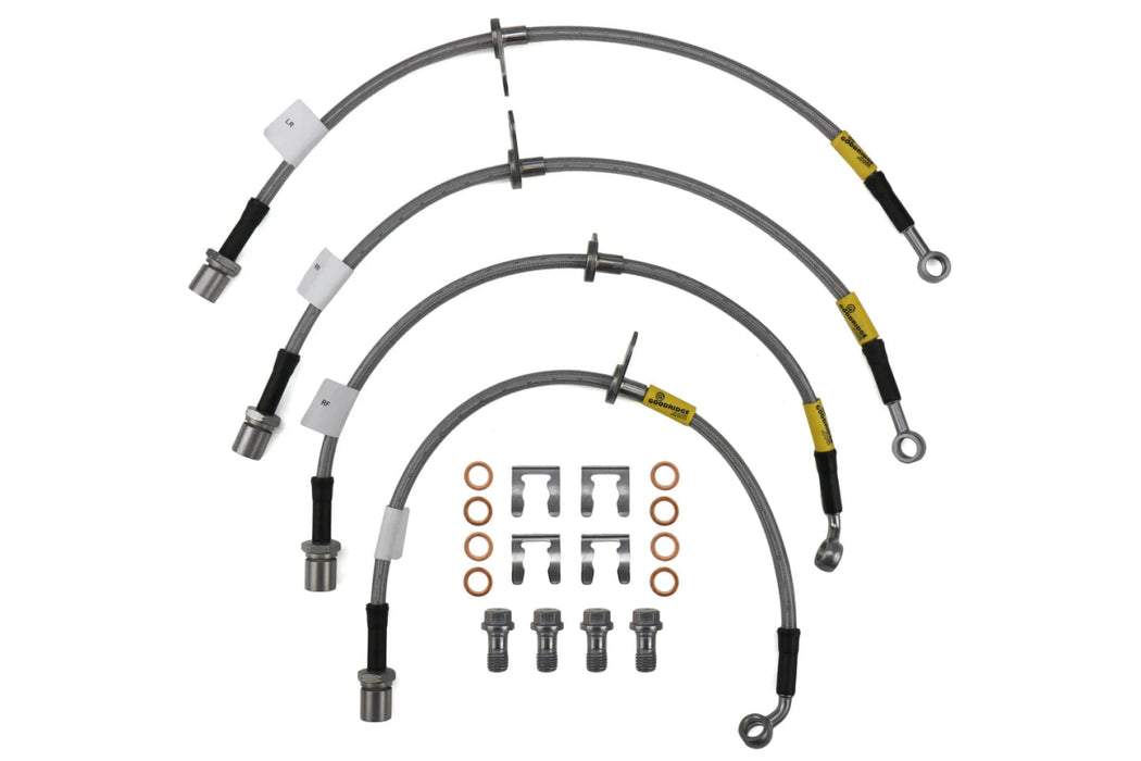 GoodRidge G - Stop Stainless Steel Brake Lines 2017 - 2020 BRZ w/ Brembo Calipers - 28007 - Subimods.com