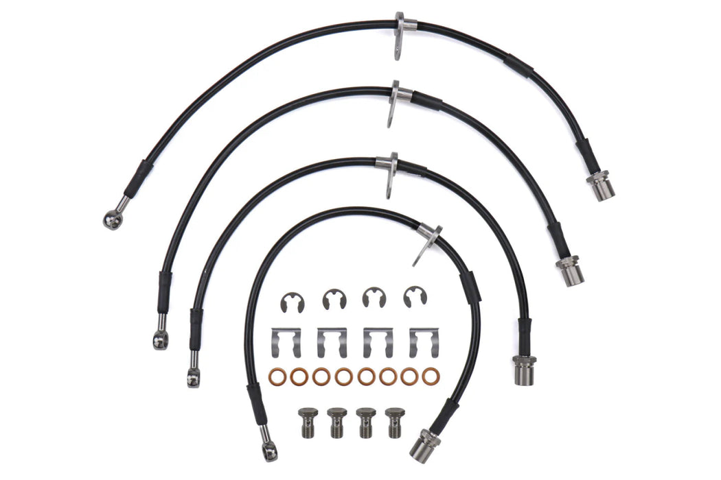 GoodRidge Phantom Stainless Steel Brake Lines 2008 - 2014 STI - 24219BKC - Subimods.com