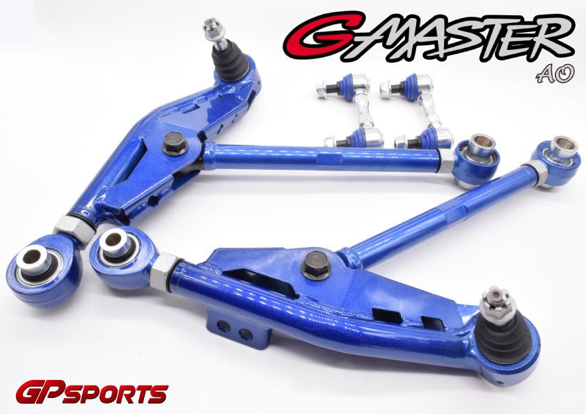 GP Sports G - MASTER AO Front Lower Control Arm Set 2013 - 2024 BRZ / 2013 - 2016 FRS / 2017 - 2021 GT86 / 2022 - 2024 GR86 - 502A01 - Subimods.com