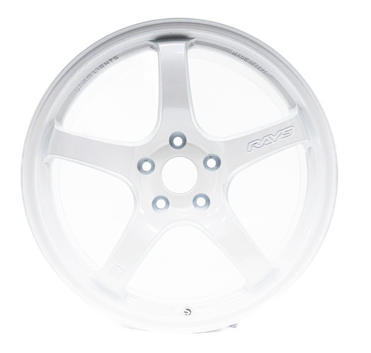 Gram Lights 57CR Ceramic White Pearl 17x9 5x100 38mm Offset - WGCRQ38DCPP - Subimods.com