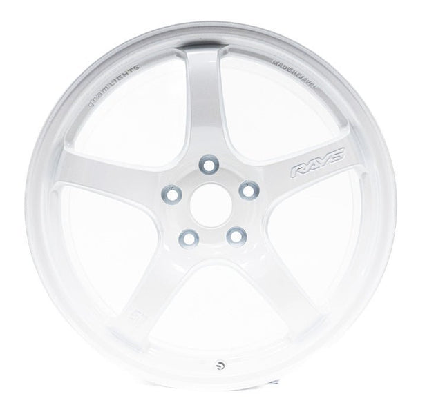 Gram Lights 57CR Ceramic White Pearl 18x9.5 5x100 Wheel — Subimods.com