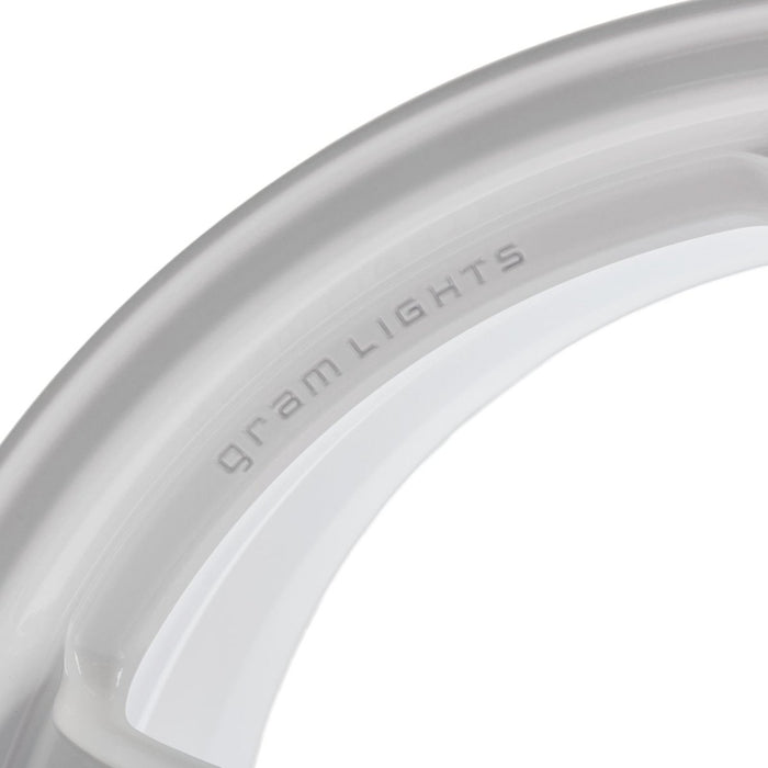 Gram Lights 57CR Ceramic White Pearl 18x9.5 5x114.3 for WRX