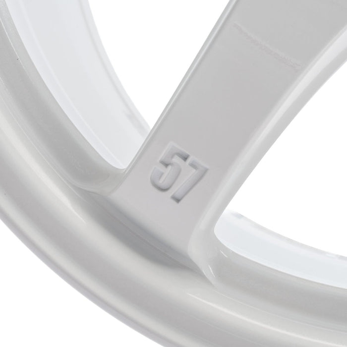 Gram Lights 57CR Ceramic White Pearl 18x9.5 5x114.3 for WRX