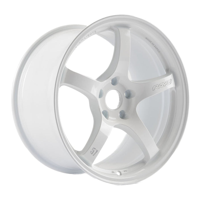 Gram Lights 57CR Ceramic White Pearl 18x9.5 5x114.3 for WRX
