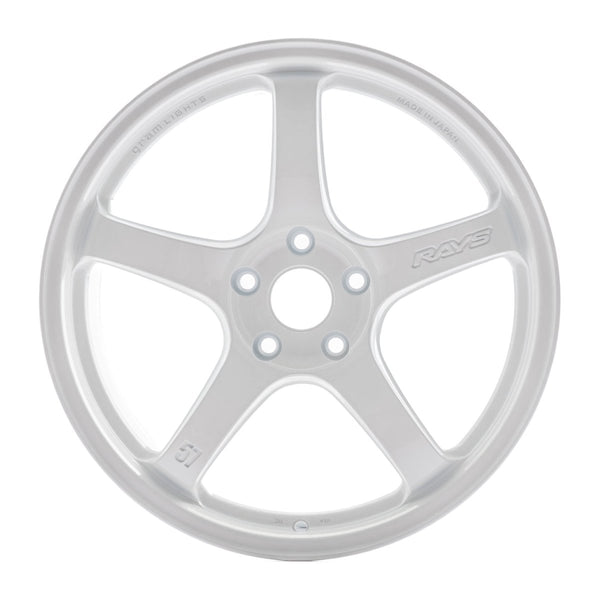 Gram Lights 57CR Ceramic White Pearl 18x9.5 5x114.3 for WRX