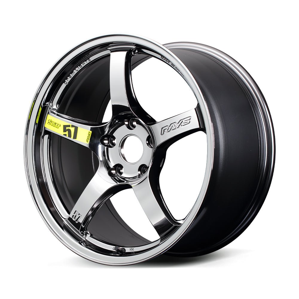 Gram Lights 57CR Limited Racing Black Chrome 18x9.5 5x100 38mm Offset ...