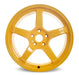 Gram Lights 57CR Mach Yellow 18x9.5 5x114 38mm Offset 2015 - 2024 WRX / 2011 - 2021 STI - WGCRX38EWXZ - Subimods.com