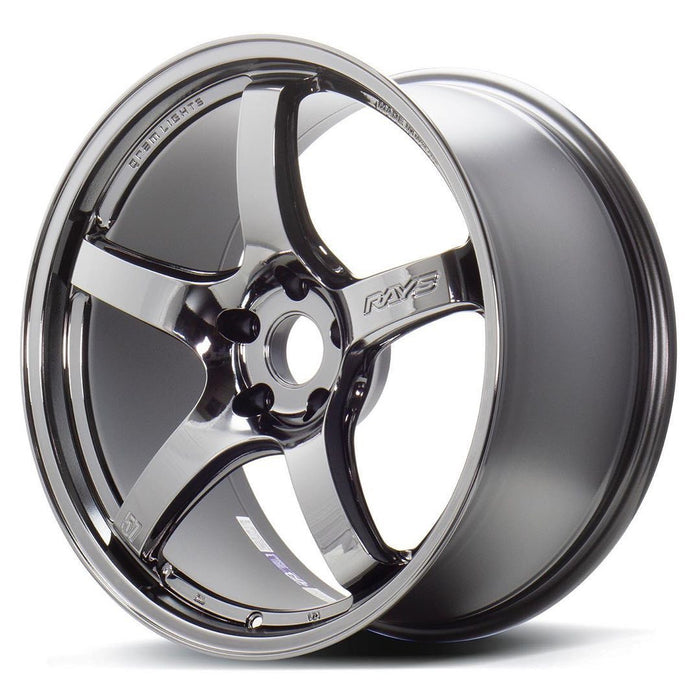 Gram Pre Racing Gram Lights 57CR Racing Black Chrome 18x9.5 5x114.3 38mm Offset 2015 ...