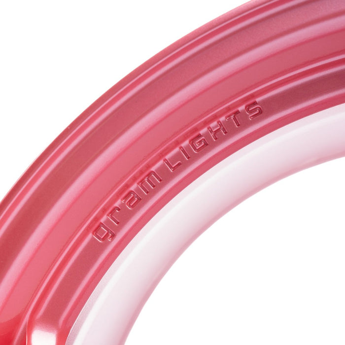 Gram Lights 57CR Sakura Pink w/ Center Cap 18x9.5 5x114.3 38mm Offset 2015-2026 WRX / 2011-2021 STI - WGCRX38EPPC - Subimods.com