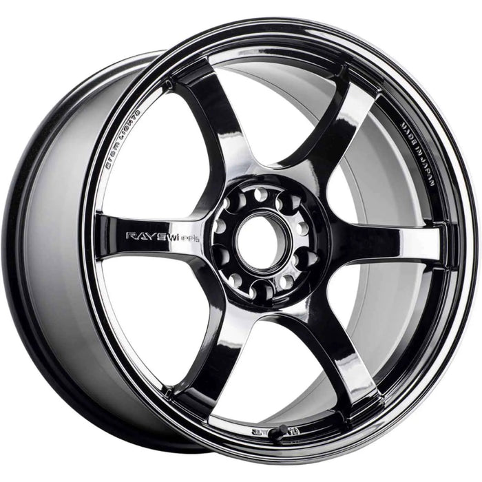 Gram Lights 57DR Racing Black Chrome 18x9.5 5x100 38mm Offset - WGIX38D7 - Subimods.com