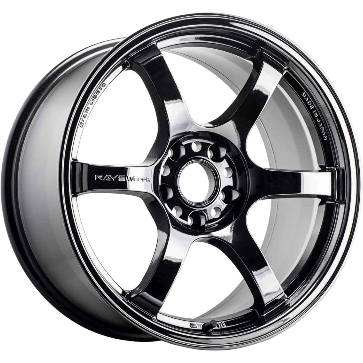 Gram Pre Racing Gram Lights 57DR Racing Black Chrome 18x9.5 5x114.3 38mm Offset 2015 ...
