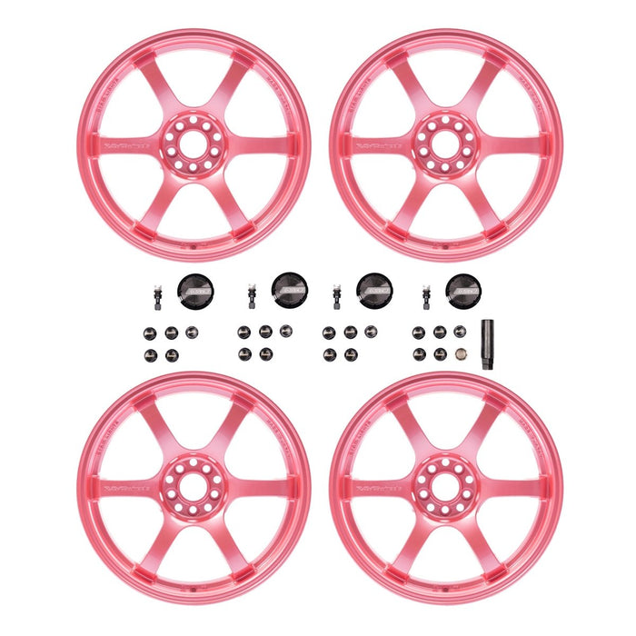 Gram Lights 57DR Sakura Pink Special Wheel Bundle 18x9.5 +38mm Offset 5x100 - WGIX38DPPC-BUNDLE - Subimods.com