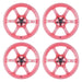 Gram Lights 57DR Sakura Pink Special Wheel Bundle 18x9.5 +38mm Offset 5x100 - WGIX38DPPC-BUNDLE - Subimods.com