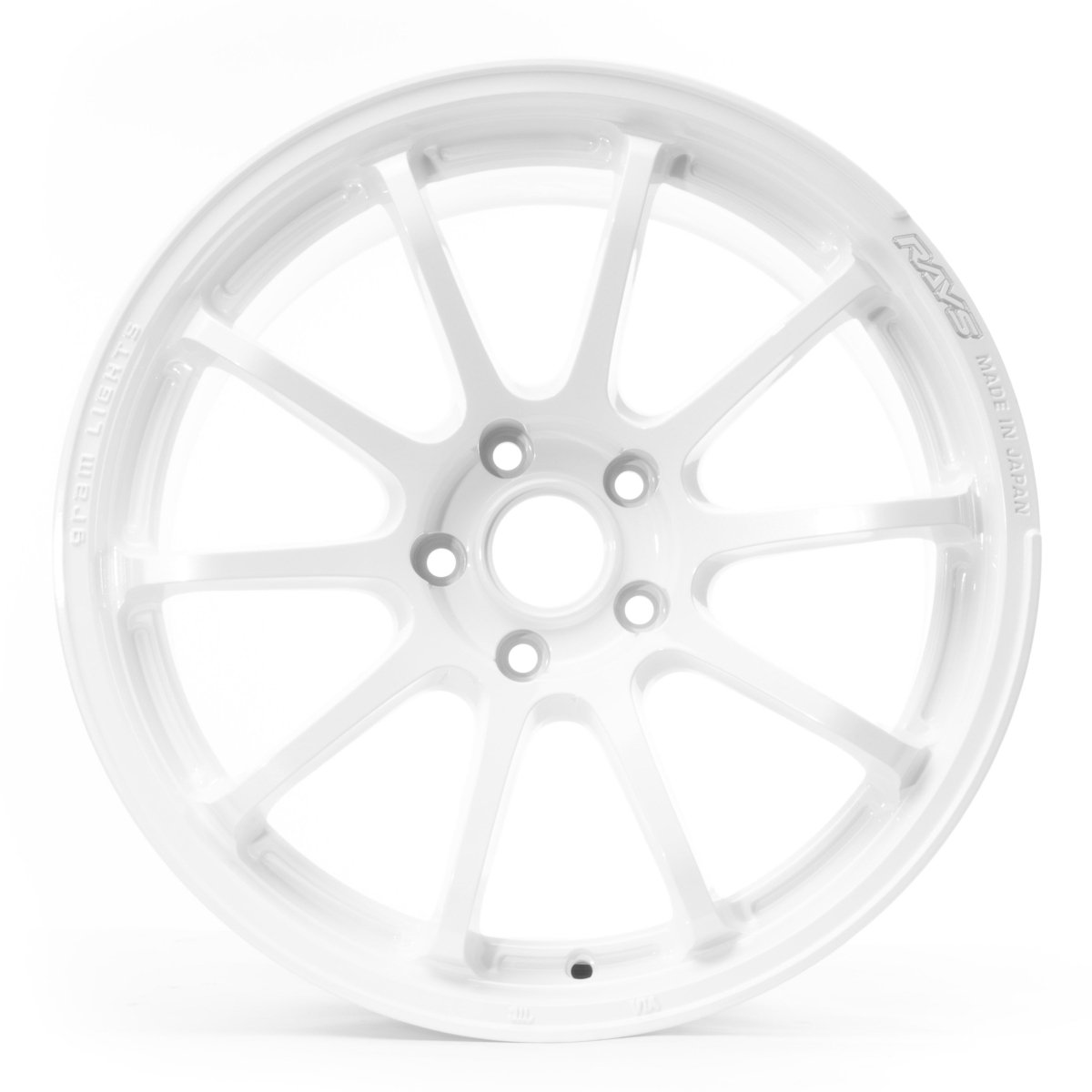Gram Lights 57NR Ceramic White Pearl 18x9.5 5x114.3 for WRX
