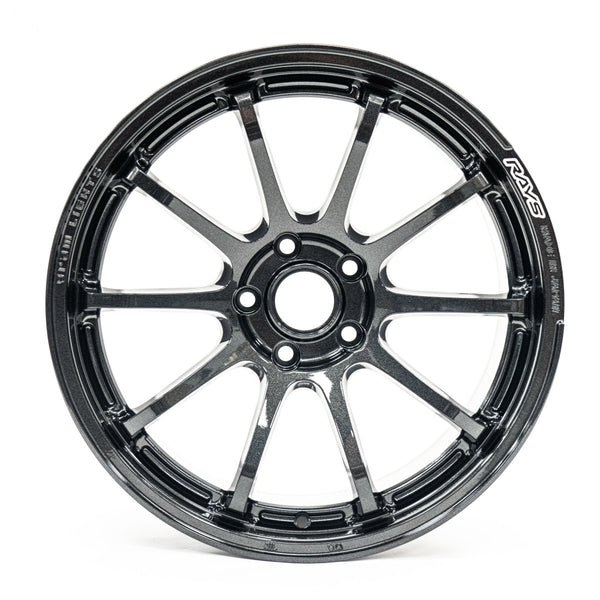 T09200923 軽量!! RAYS 18x8.5J 114.3/5h +50 グラムライツ gram Lights 57Gainer Gram Lights 57NR Glass Black 18x9.5 5x114.3 for WRX / STI