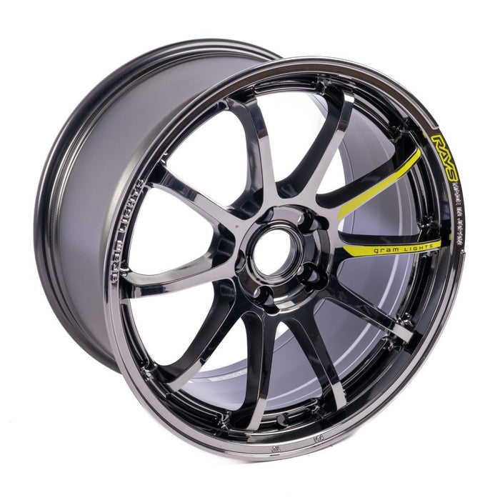 Gram Lights 57NR Limited Black Metal Coat 18x9.5 5x114.3 38mm Offset 2015 - 2024 WRX / 2011 - 2021 STI - WGNX38ERB - Subimods.com