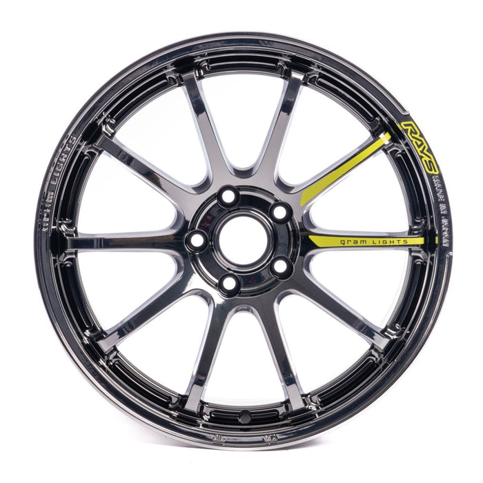 Gram Lights 57NR Limited Black Metal Coat 18x9.5 5x114.3 38mm Offset 2015 - 2024 WRX / 2011 - 2021 STI - WGNX38ERB - Subimods.com