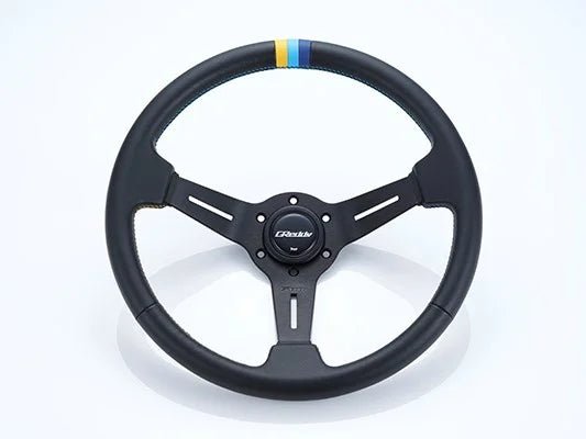 GReddy Sports Steering Wheel 340mm Leather Deep Type - 16600002 - Subimods.com